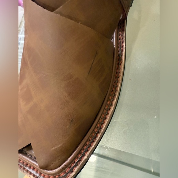 Sandal Men Peshawari Chappal Handmade Shoe Brown Genuine Leather Upper 8 - Picture 6 of 6